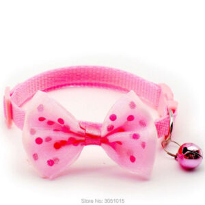 Dot Printed Bow Tie Collar